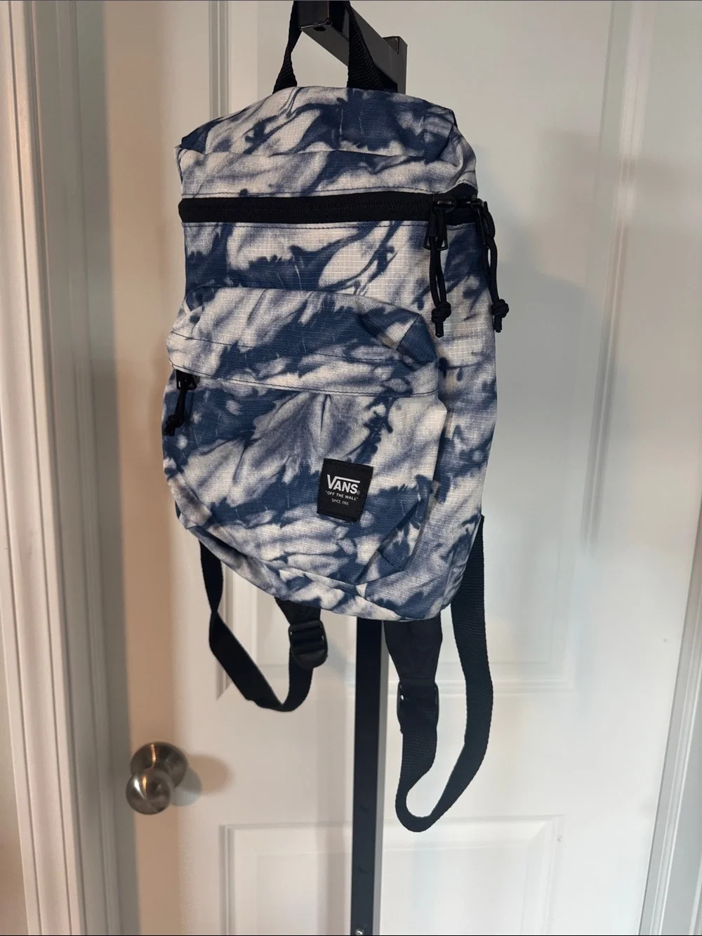 Vans Blue and White Tie-Dye Mini Backpack